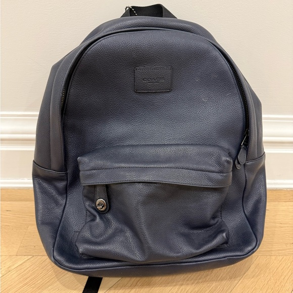 Coach Navy Blue Campus Men's Backpack - used lightly! - Picture 1 of 6
